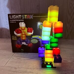 Light Stax Classic Light up Building Bricks 24 blocks Kids Building Blocks toys